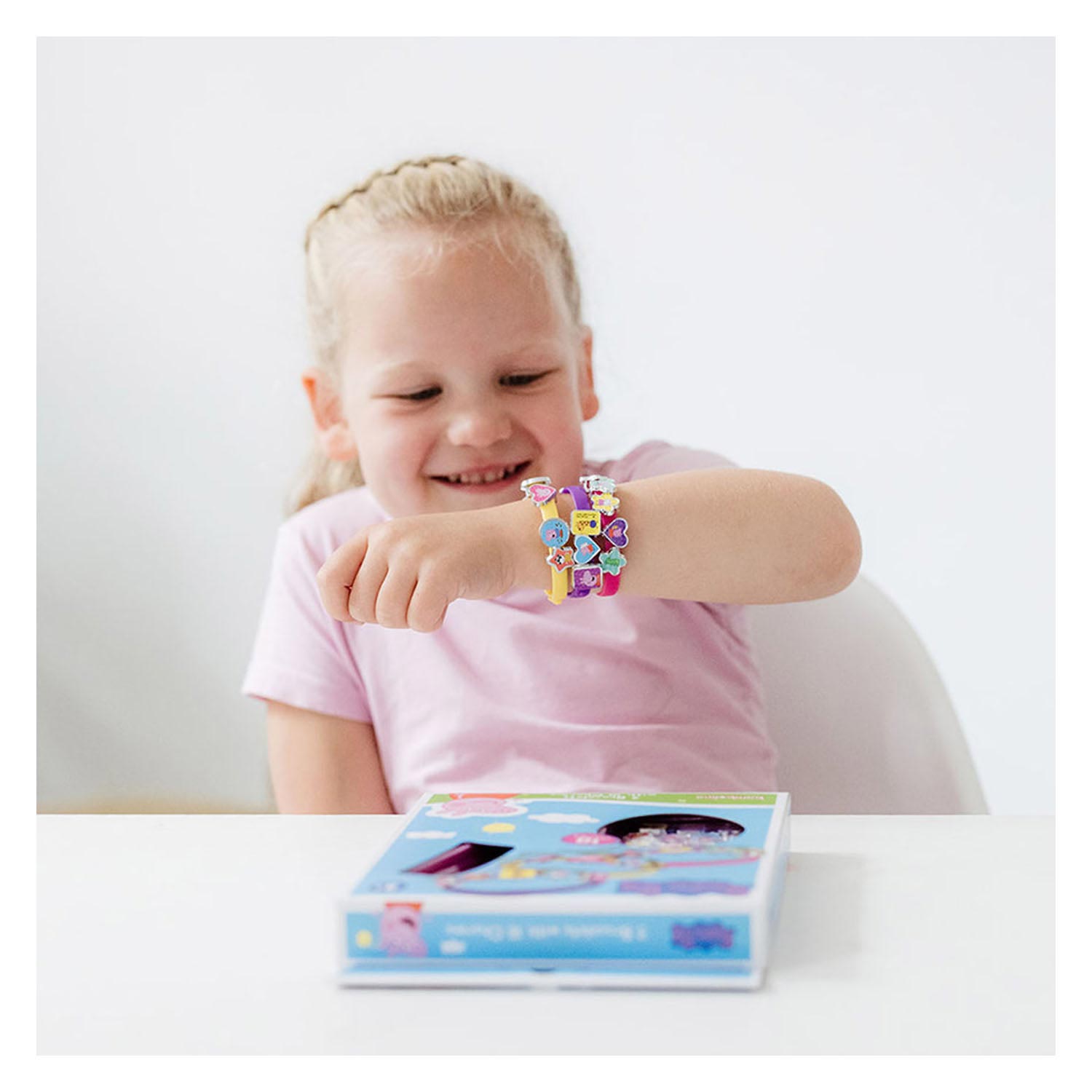 Bracelets glissants de porc peppa