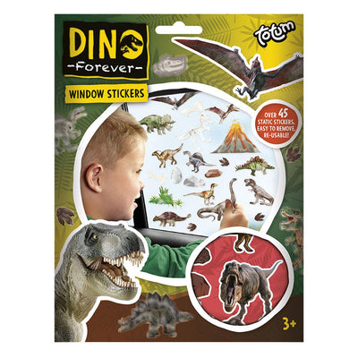 Tottum dino pour toujours - autocollants de fenêtre
