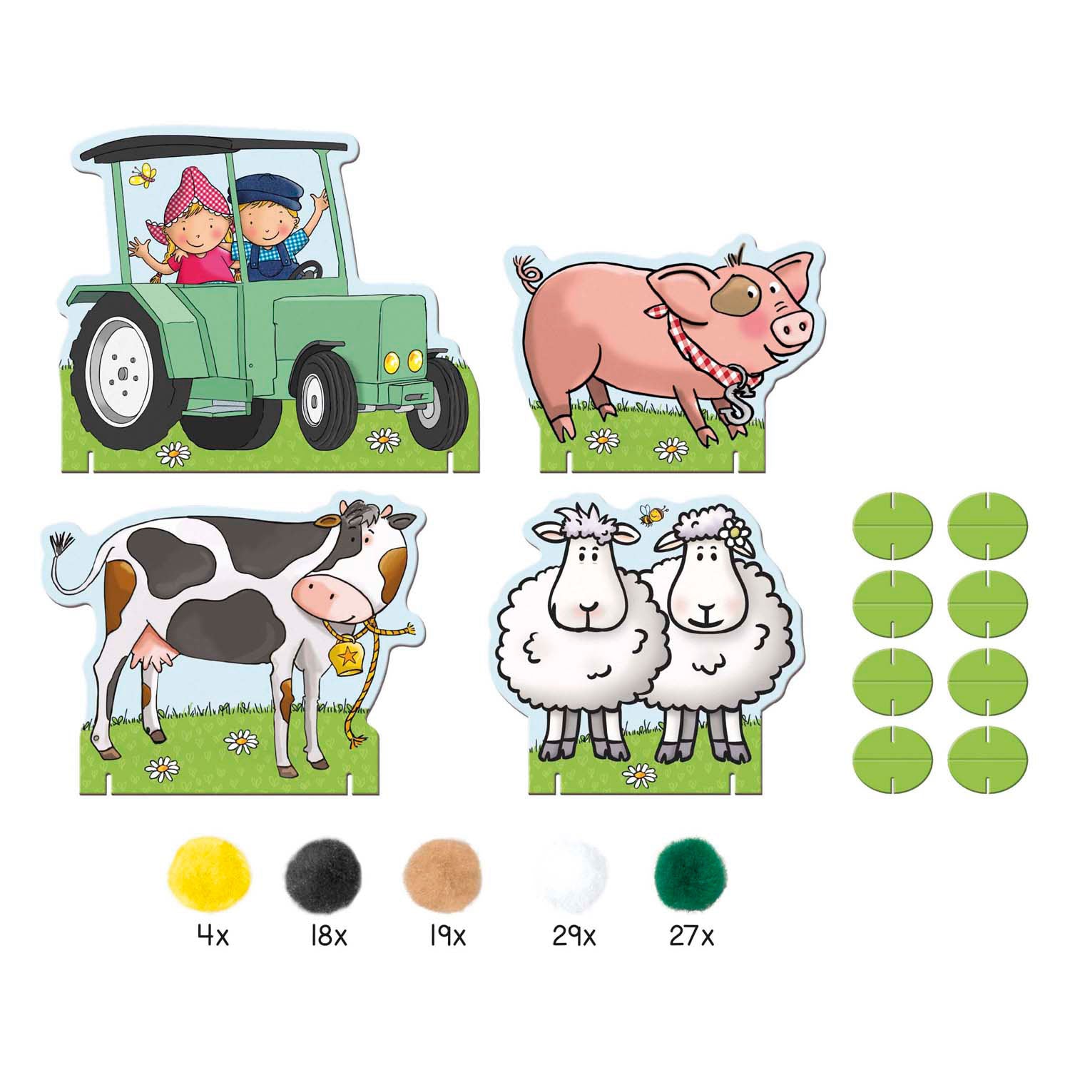 Toys Bambolino Fien Teun Pompom joue