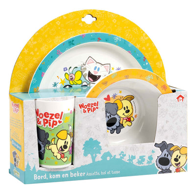 Jouets bambolino woezel pip eetset, 3dlg.