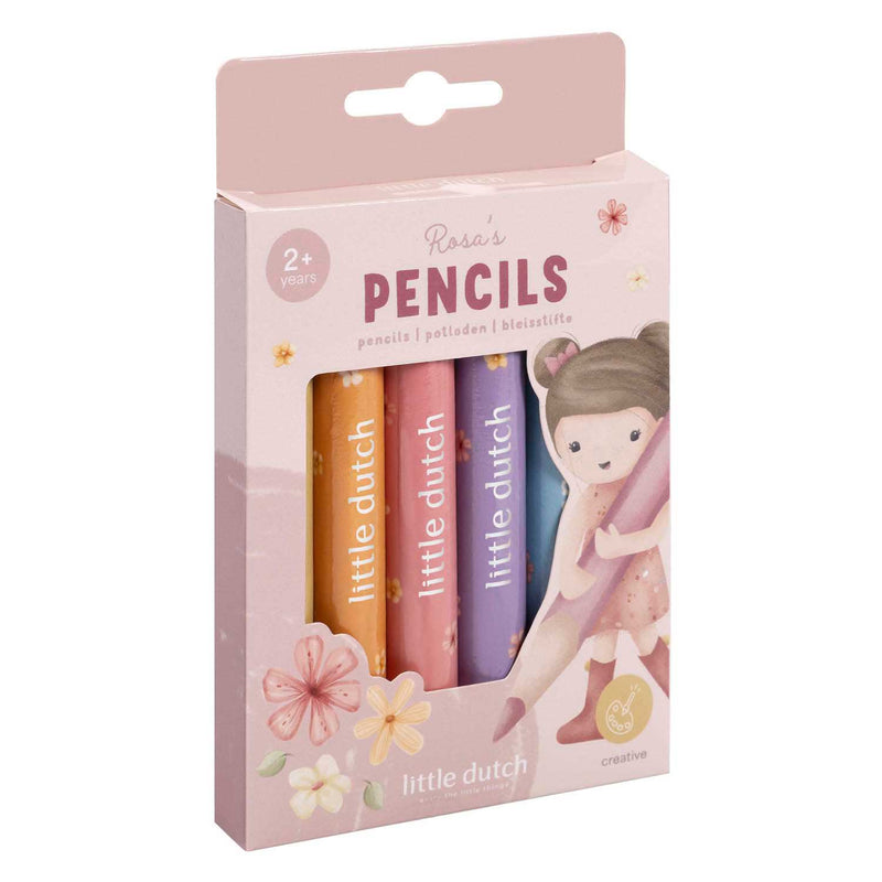Crayons Little Dutch rose - 6 pcs.