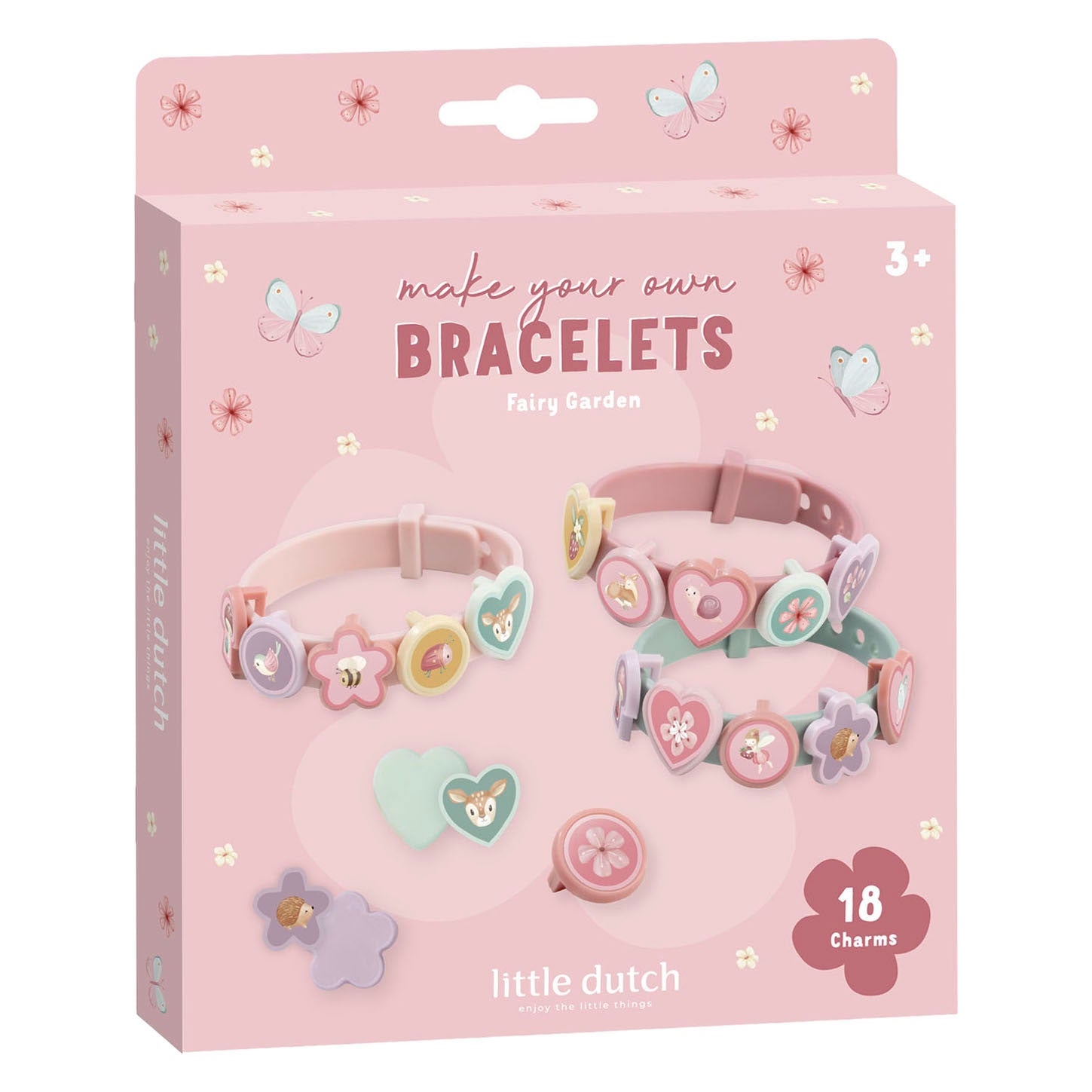 Les bracelets coulissants Little Dutch charment le jardin des fées | 3 pièces
