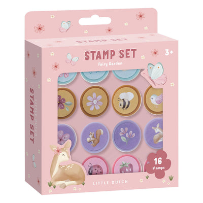 Bambolino jouets petits timbres hollandais jardin féerique - 16 pcs.