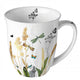 Mug Ambiente fleurs ornementales blanc