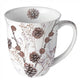 Mug Ambiente 400ml pommes de pin blanc