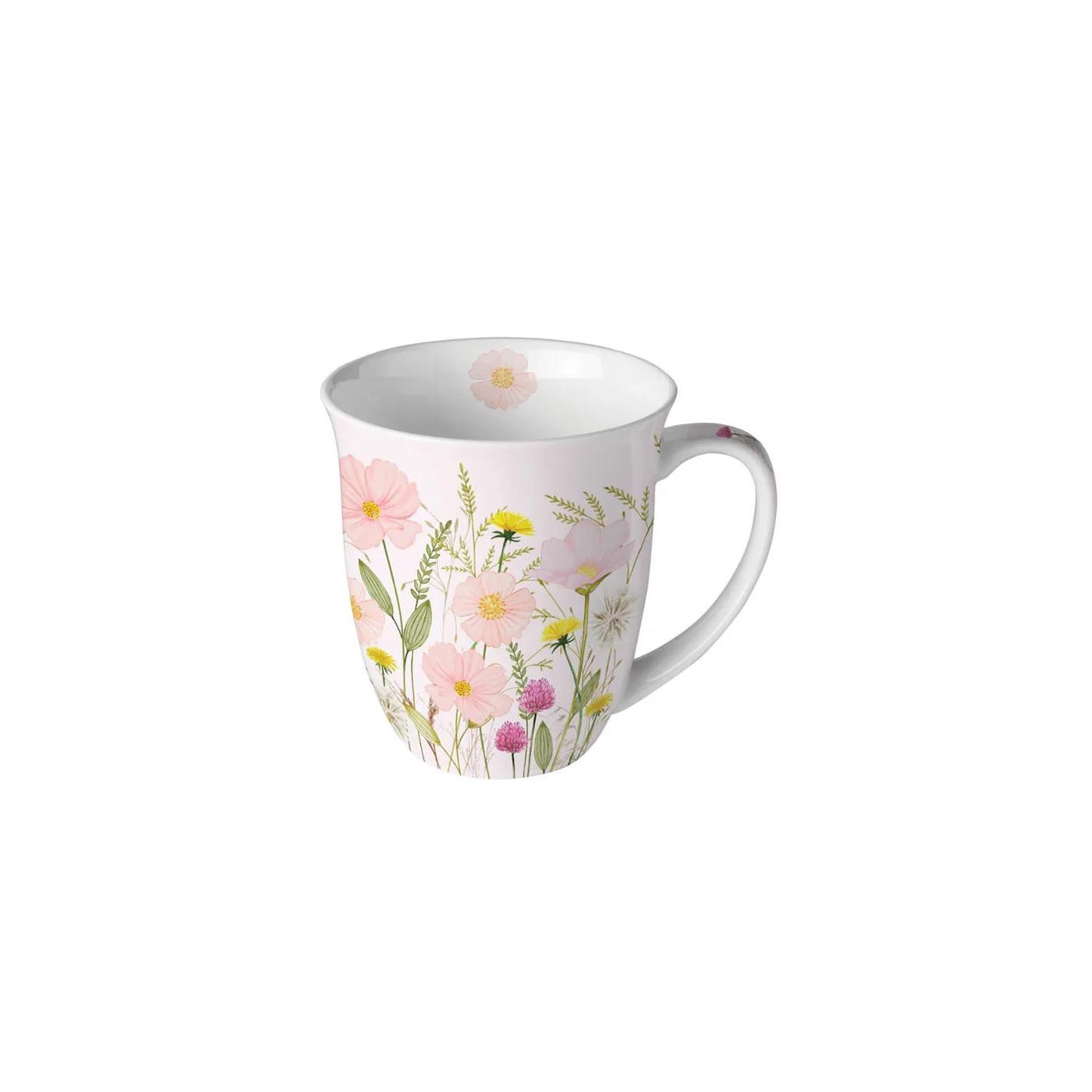 Mug Ambiente 0,4l fleurs pastel rose