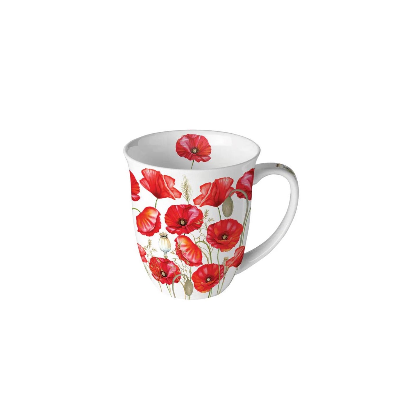 Mug Ambiente 0,4l coquelicot partout blanc