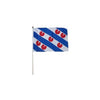Drapeau Z wave Frise grand 50x70cm + bâton