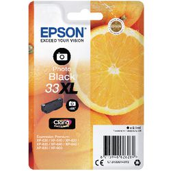 Epson singlepack Photo Black 33xl Claria Premium Ink