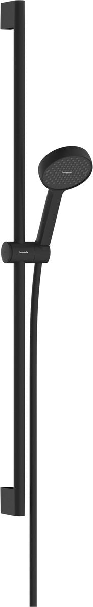 Hansgrohe activatera s - set de douche - économie d'eau ecosmart - 95 mm - 1 fonction de jet - 90 cm - noir mat