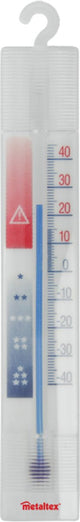 Metaltex - thermomètre pour congélateur - thermomètre pour réfrigérateur - 15,5 cm - polystyrène - blanc