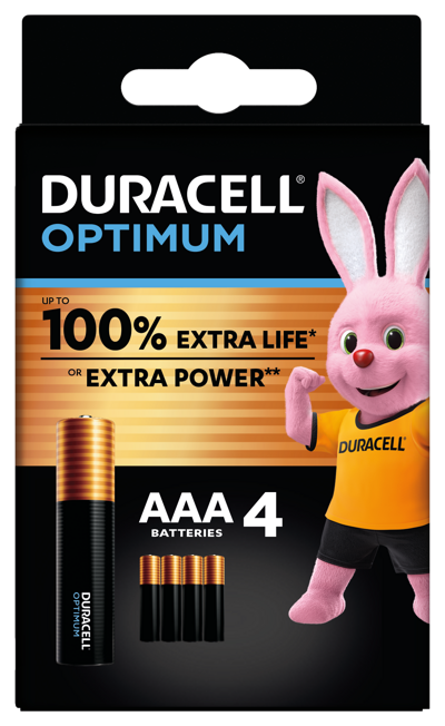 Pile Duracell optimale 200% aaa blister (4) - 3014010