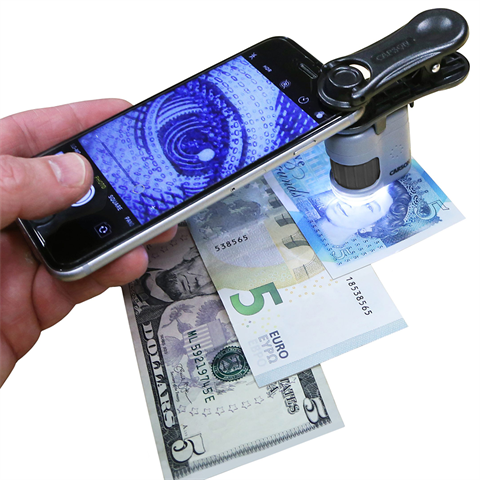 Carson Zakmicroscope MM-380 Micromini 20X avec adaptateur de smartphone