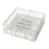 Boltze home porte-serviettes métal blanc