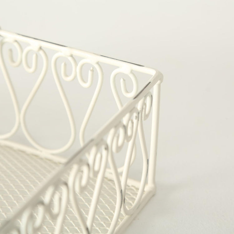 Boltze home porte-serviettes métal blanc