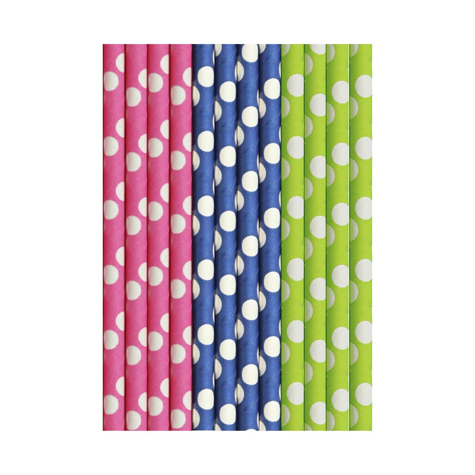 Pailles en papier Duni cocktail points 25 pcs