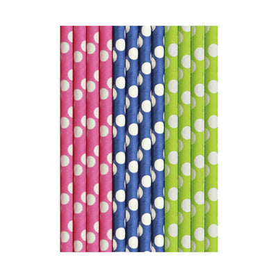 Pailles en papier Duni cocktail points 25 pcs
