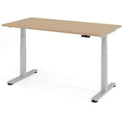 Bureau assis-debout Bach Hammerer xdsm mélaminé chêne