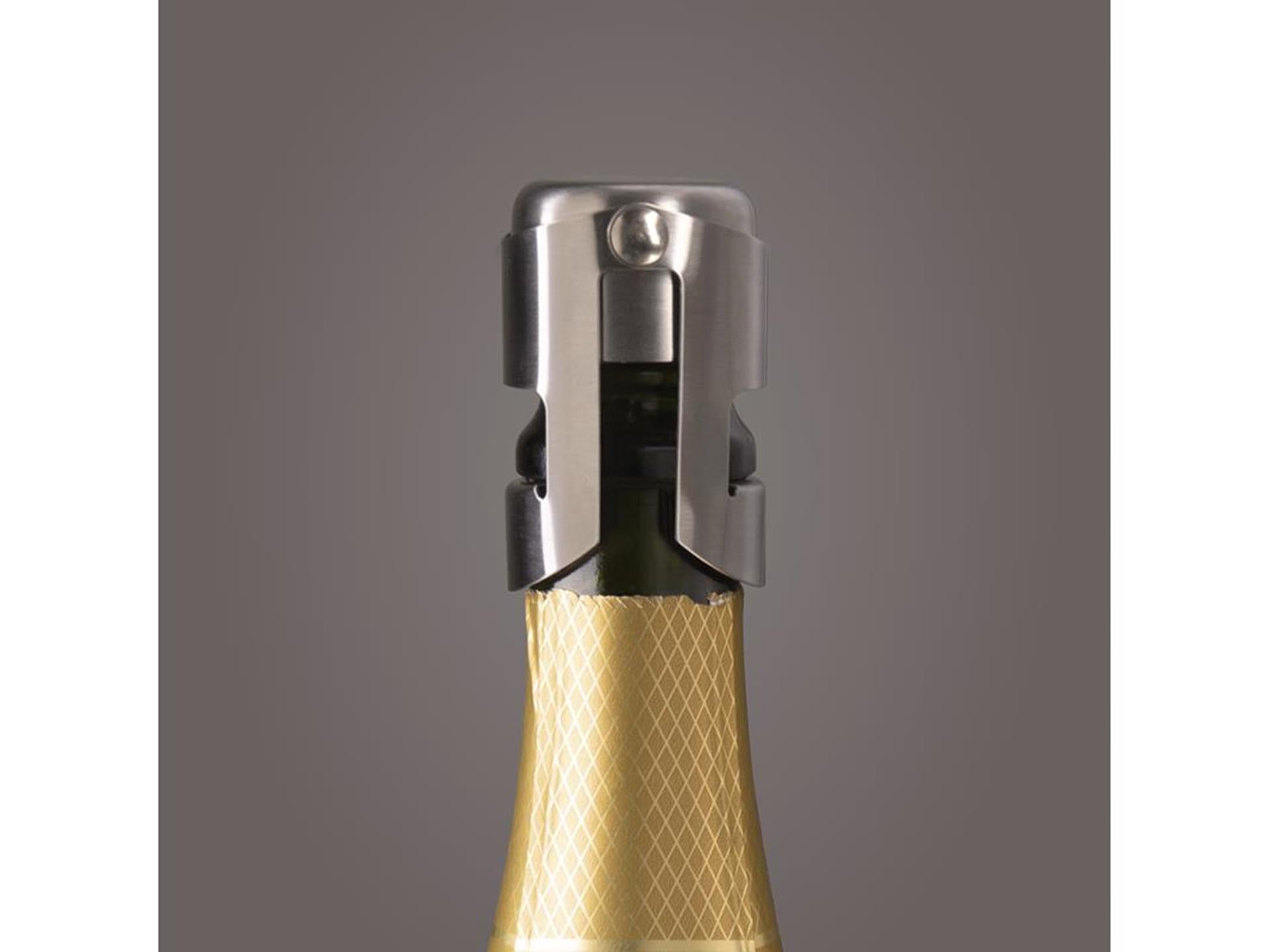 Vin Vin Champagne Stopper en acier inoxydable