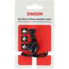 Simson sonnette de vélo micro 23mm fixation élastique en caoutchouc noir