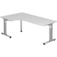 Bach bureau d'angle Hammerer vos82 e d mélamine 200x120cm blanc