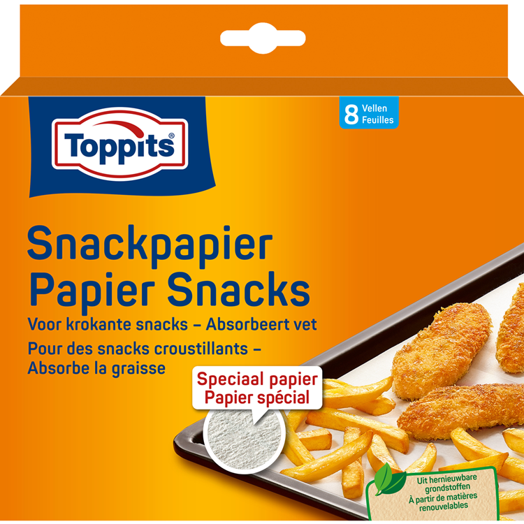 Toppits 1067534 - papier snack 8 feuilles | 10 pièces