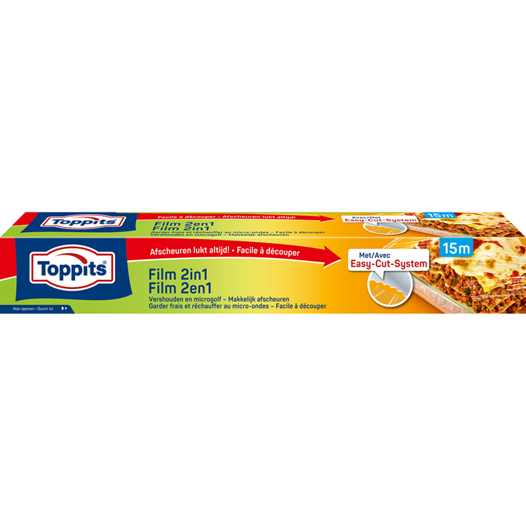 Toppits 1067527 - film 2-en-1 15m 29,5cm swoosh | 24 pièces