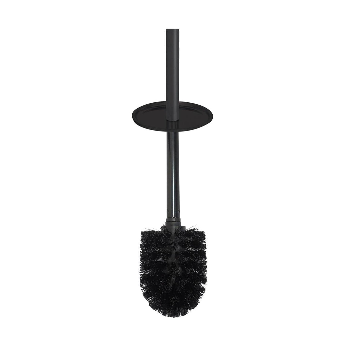 Maison hollandaise Brosse de toilette hollandaise dans le support en acier inoxydable noir