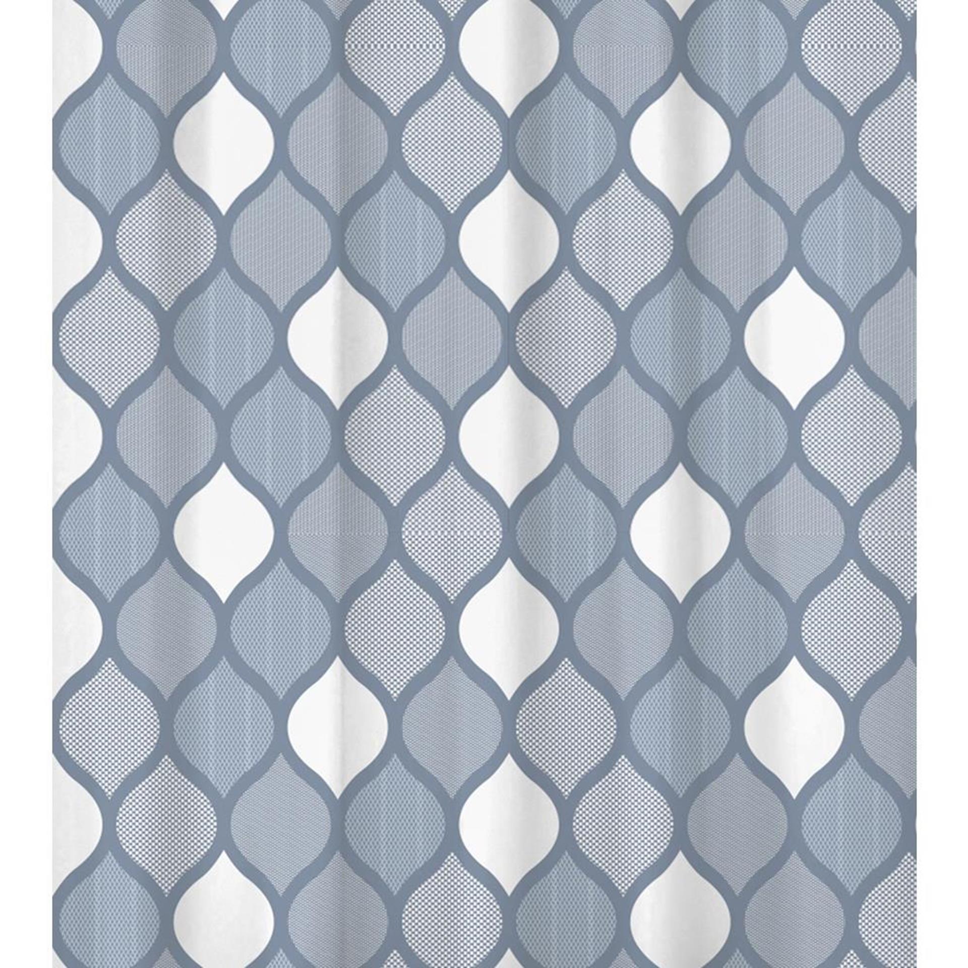 Rideau de douche hollandais 180x200 Geo Blue