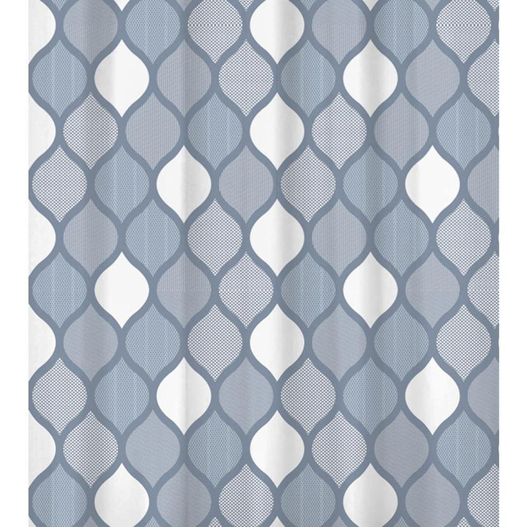 Rideau de douche hollandais 180x200 Geo Blue