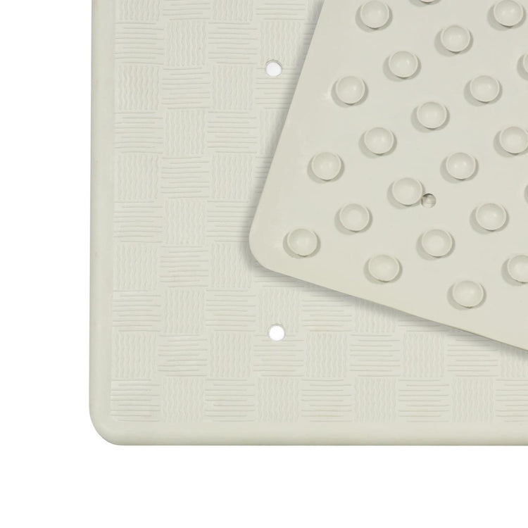 Mat de bain hollandais Anti -slip 35x75 blanc