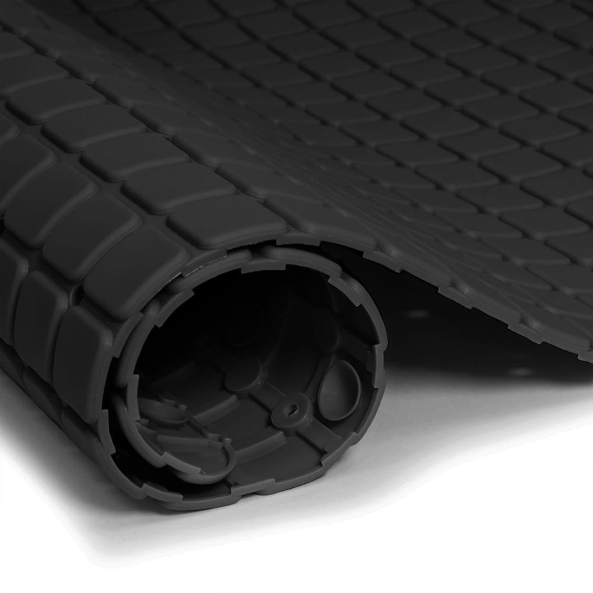 Maison néerlandaise House House Anti -slip Mat de douche 69x39 cm noir
