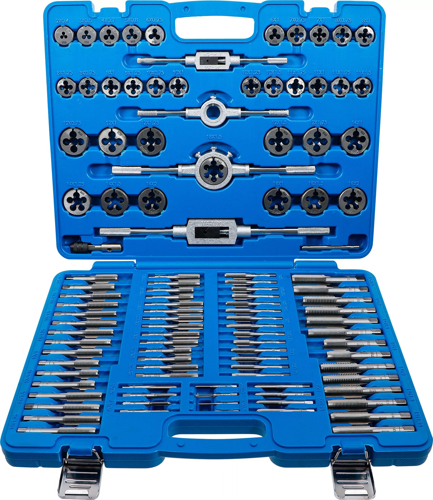 Bgs technic jeu de filetages m2 - m18 110 pcs.