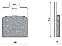 NOUVEAU BLOCK DE FREIN SET FD0249 ZIP, RUNNER LX, S
