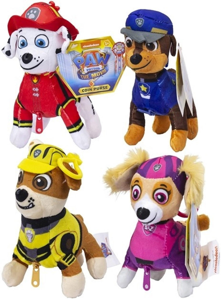 Portefeuille peluche Paw Patrol 15cm