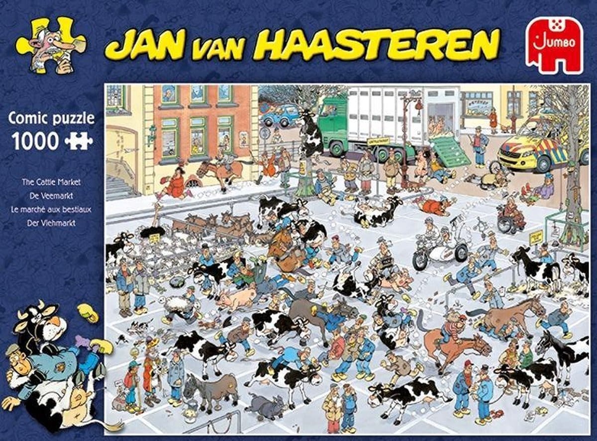 Puzzle géant Jan van Haasteren le marché aux bestiaux 1000 pièces