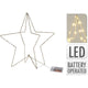 Autres marques étoiles de Noël en or avec éclairage LED sur batterie 37 cm