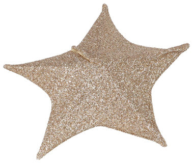 Étoile de Noël 50 cm 30 tissu LED Gold