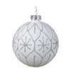 Boule de Noël en verre 2 couleurs assorties 8 cm | 12 pièces
