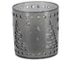 Porte-toilette en velours gris 7,5 cm