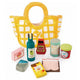 Jouet tendre Toys Toys Épicerie en bois + sac en toile