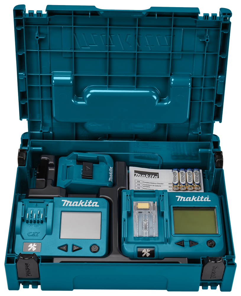 Makita accessoires testeur de batterie set 3 pièces cxt, lxt, xgt - 191s58-5 - 191s58-5