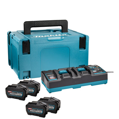 Kit de démarrage de batterie Makita xgt dc40rb 4xbl4050f