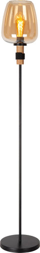 Lucide ilona - lampadaire - ø 34 cm - 1xe27 - ambre
