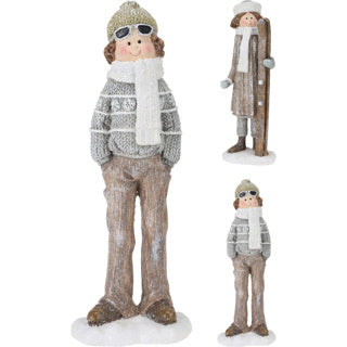 Enfants d'hiver 12x11x42cm