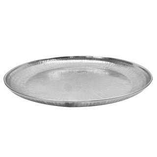 Plaque de fer D40cm d'argent