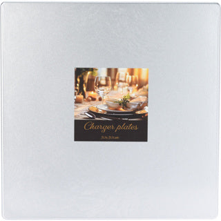 Carré carré 30 cm d'argent