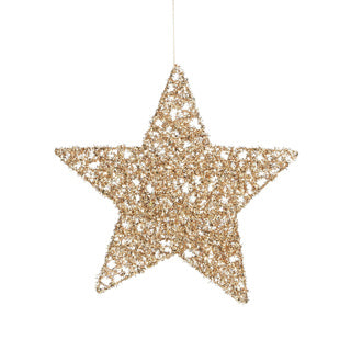 Ornement Star Champagne - D25cm