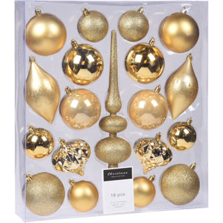 Christmas Hangdo Set 19sts Gold
