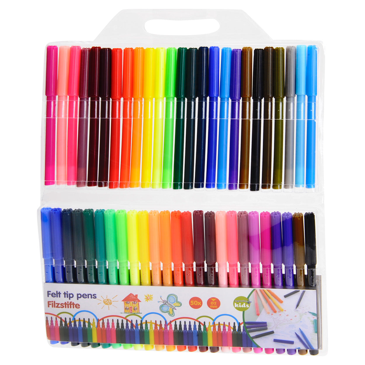 Felt -Tip stylos sur l'écriture, 50e.